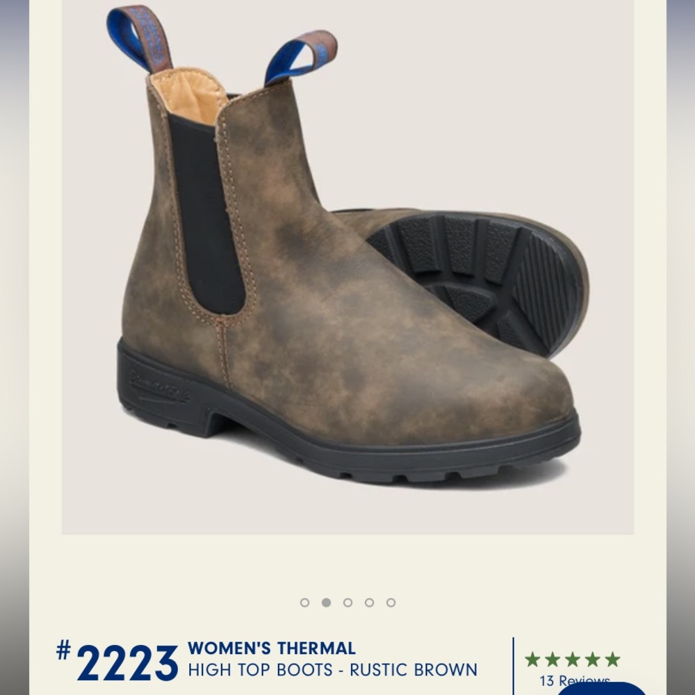 #2223 Thermal Blundstone in Rustic Brown | size 10 women